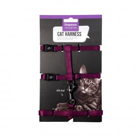 Findus Cat Harness With Leash - Purple
