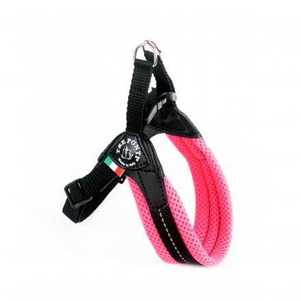 Tre Ponti Adjustable Harness With Buckle - Mesh / Pink