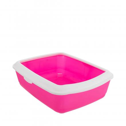 Classic Litter Box with Rim Pink