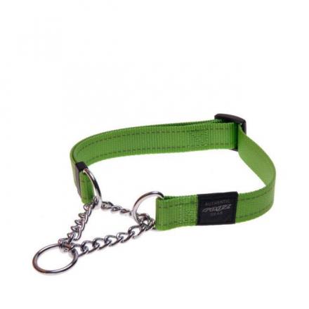 Rogz Half-Check Dog Collar - Green