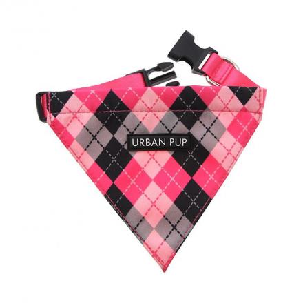 Urban Pup Bandana - Pink Argyle