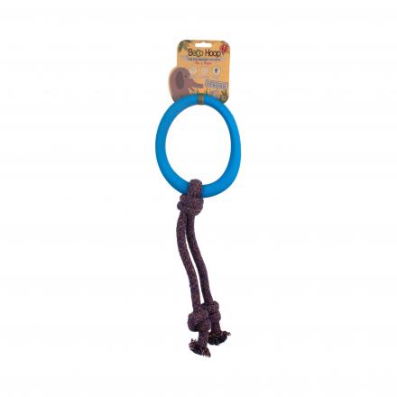 Beco Hoop On A Rope Dog Toy - Blue