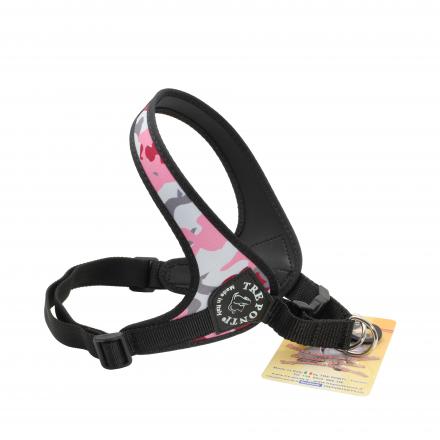 Tre Ponti Adjustable Harness With Buckle - Pink Camouflage