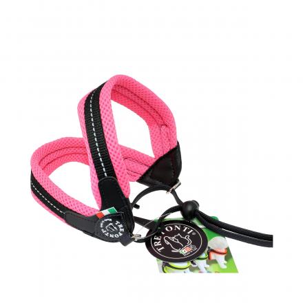 Tre Ponti Harness With Cord - Mesh / Pink
